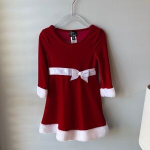 Pink & Violet Red and‎ White Toddler Santa Dress